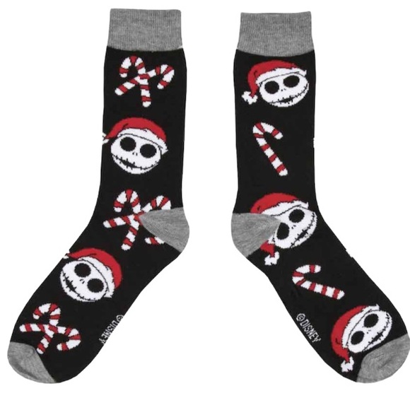 Nightmare Before Christmas 2-Pair Pack of Jack Skellington Crew Socks - Picture 3 of 9